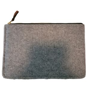 Light Gray Felt Clutch